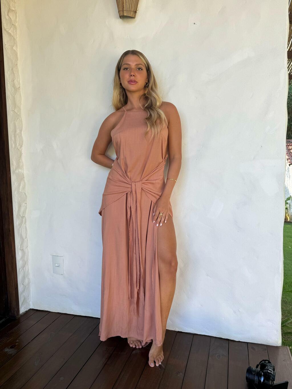 Vestido Gabriela marrom