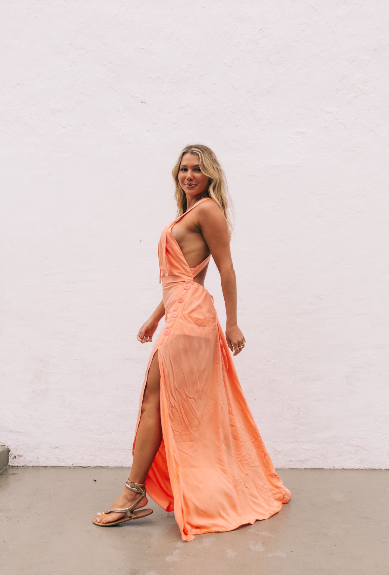 Vestido Emily Salmão