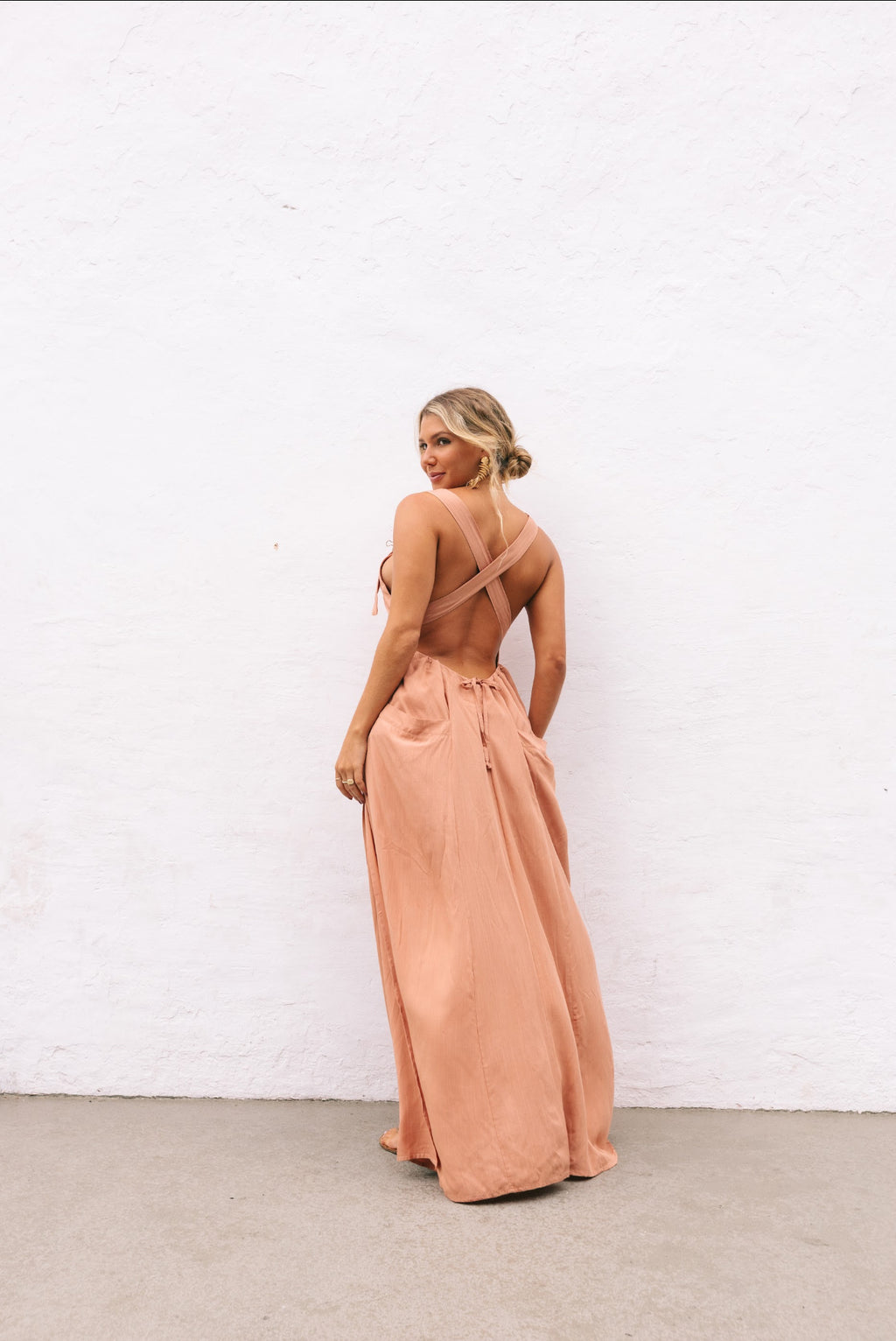 Vestido Emily marrom