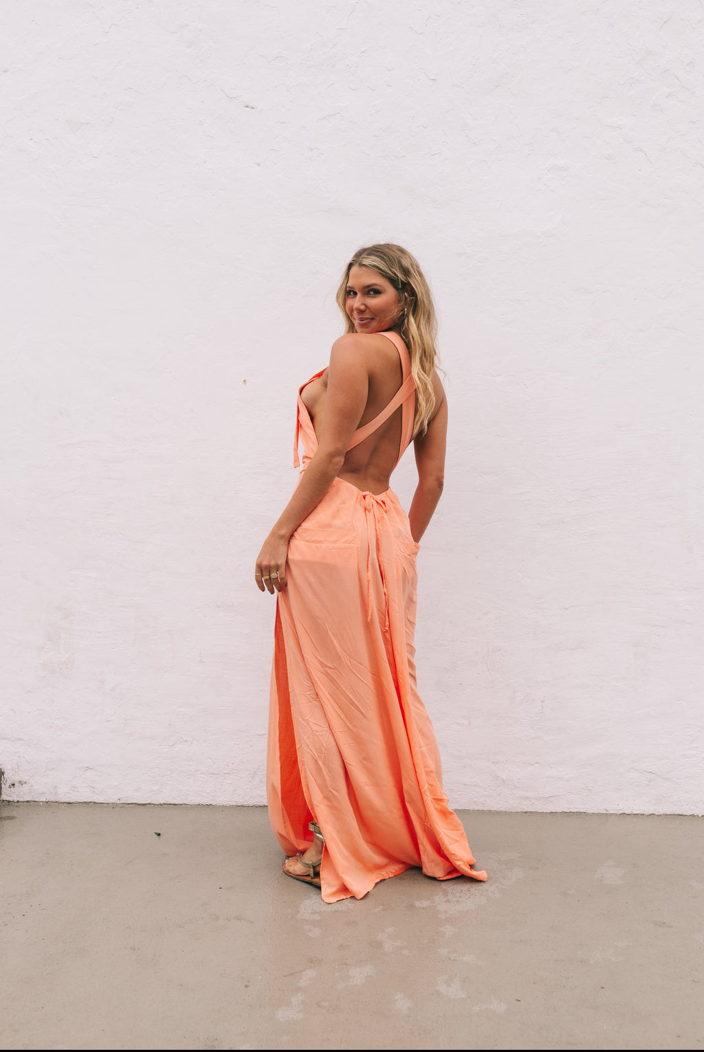Vestido Emily Salmão