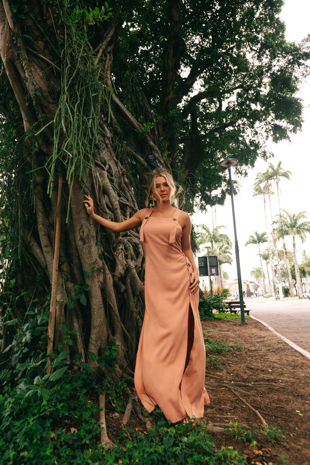 Vestido Emily marrom